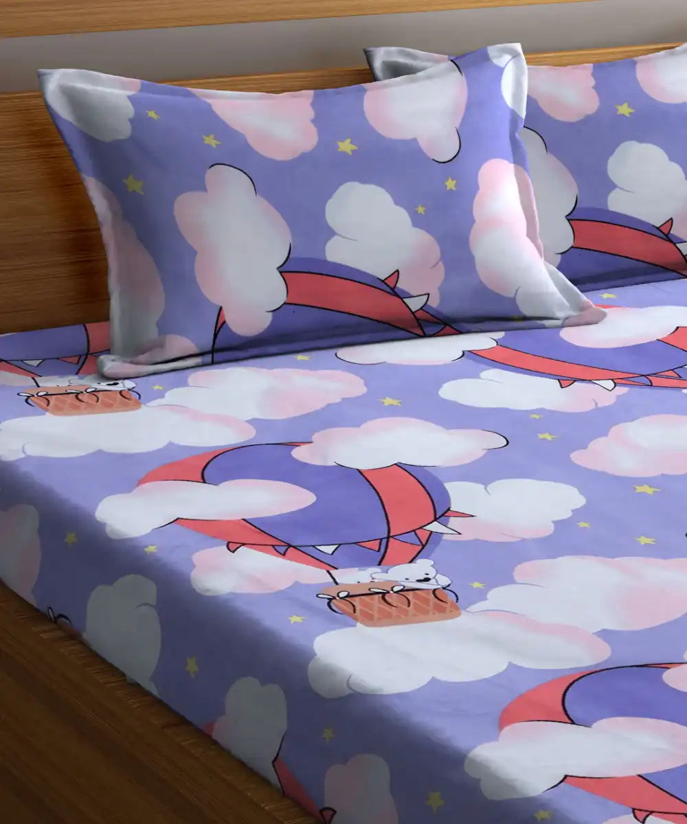 Fly High Single Fitted Bedsheet With 1 Pillow Cover