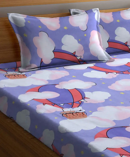 Fly High Single Fitted Bedsheet With 1 Pillow Cover