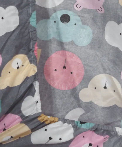 Jungle Book King Fitted Bedsheet With 2 Pillow Covers