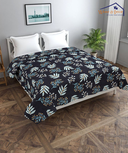 Blue Florals Quilt / Blanket / Razai / Duvet Covers