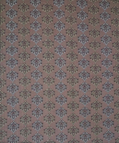 Mocha Tile Elegance – 200 GSM Pure Cotton Double Bedsheet with Pillow Covers | 90x100 inches