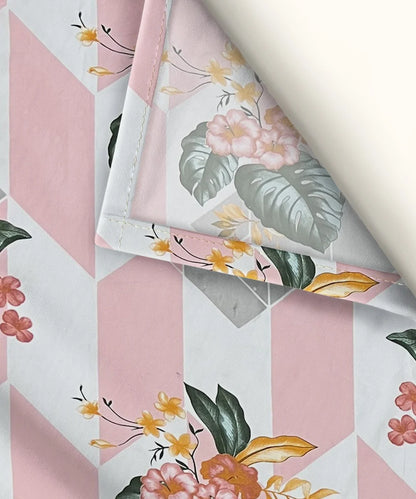 Geo Bloom   Flat Double Bedsheet With 2 Pillow Covers