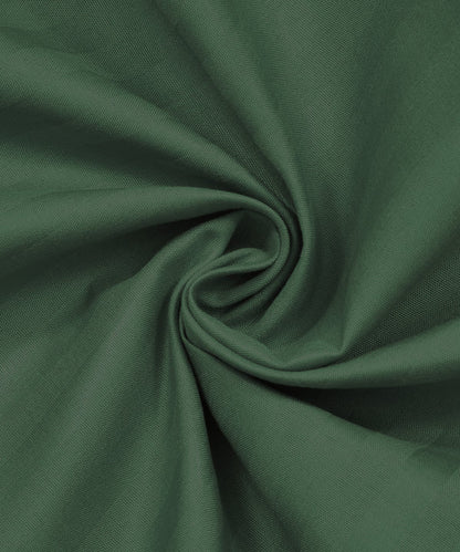 Dark Green Satin Stripe Flat Bedsheet with Pillow Cover