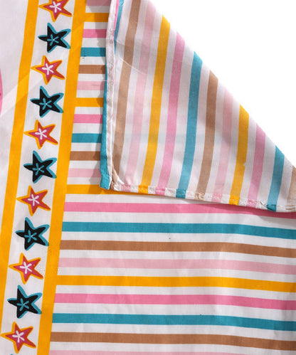 Dolphins Kids King Size Bedsheet with 2 Pillow Covers