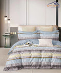 Doodle Abstract Flat Double Bedsheet With 2 Pillow Covers