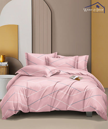 Pink Lines Quilt / Blanket / Razai / Duvet Covers
