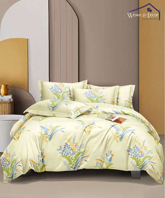 Bunch of Flower Queen Fitted Bedsheet With 2 Pillow Covers