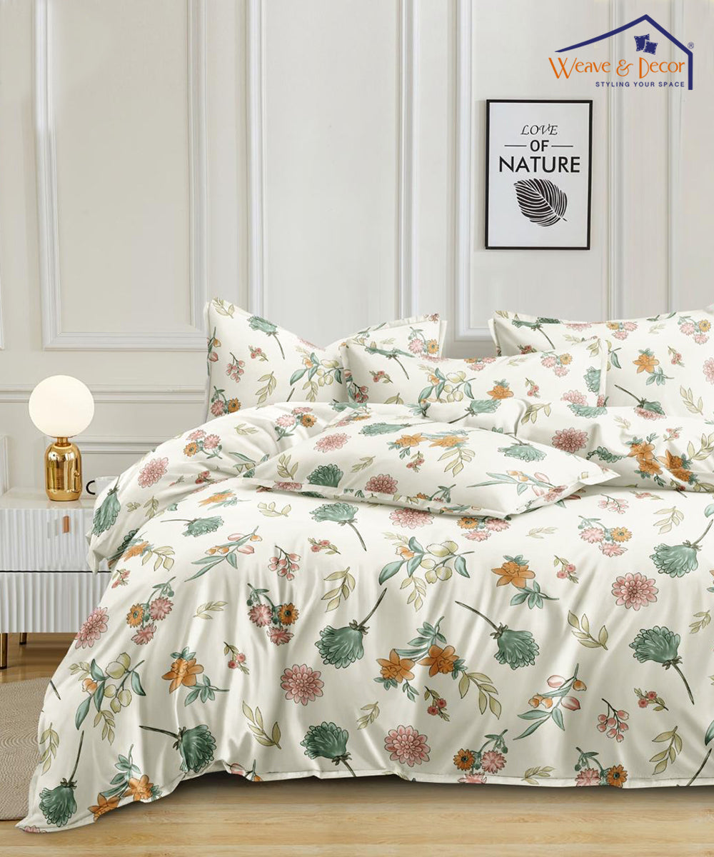 Off White Blossom Pillow Cover Set of 2