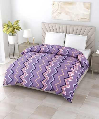 Purple Zigzag 350GSM Double Bed Comforter