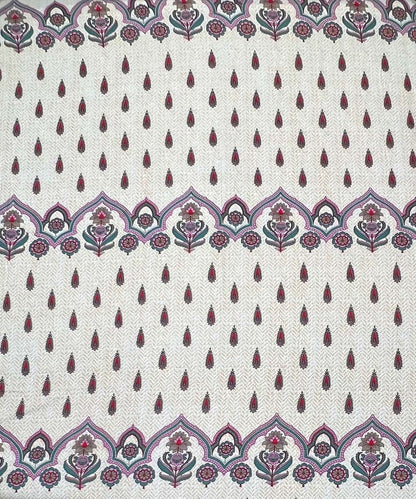 Coral Floral Bliss – 200 GSM Pure Cotton Double Bedsheet with Pillow Covers | 90x100 inches