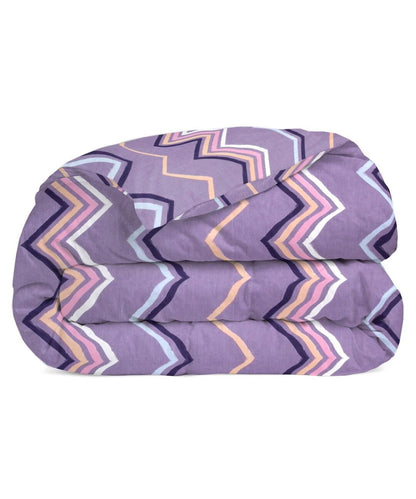Purple Zigzag 350GSM Double Bed Comforter