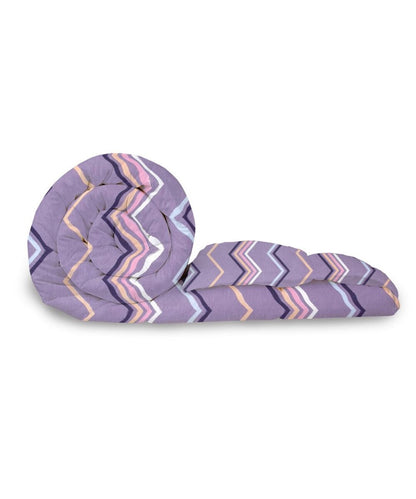 Purple Zigzag 350GSM Double Bed Comforter