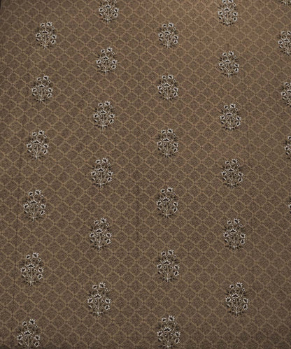 Caramel Bloom – 200 GSM Pure Cotton Double Bedsheet with Pillow Covers |90x100 inches