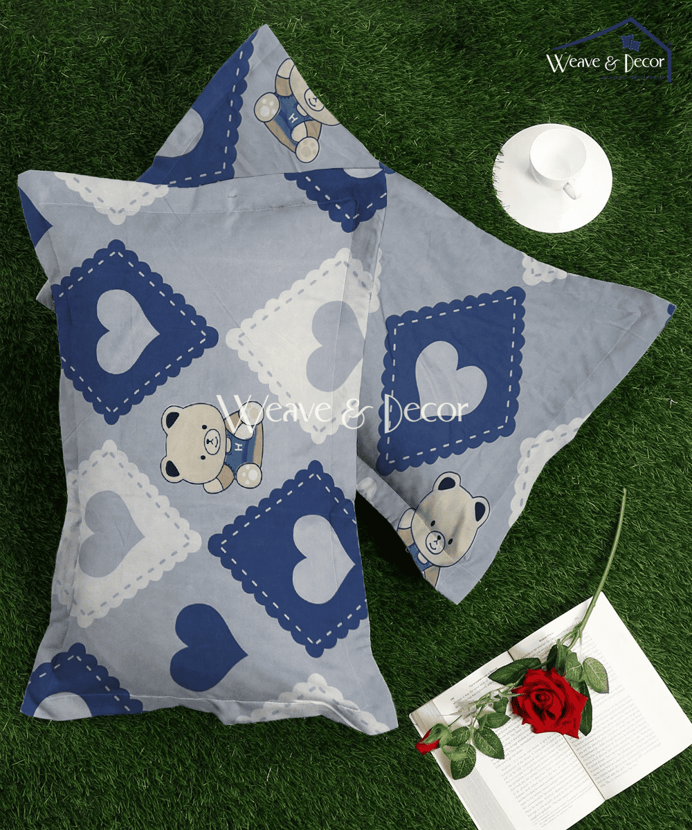 Little Heartbeats Kids Pillow Cover Set of 2