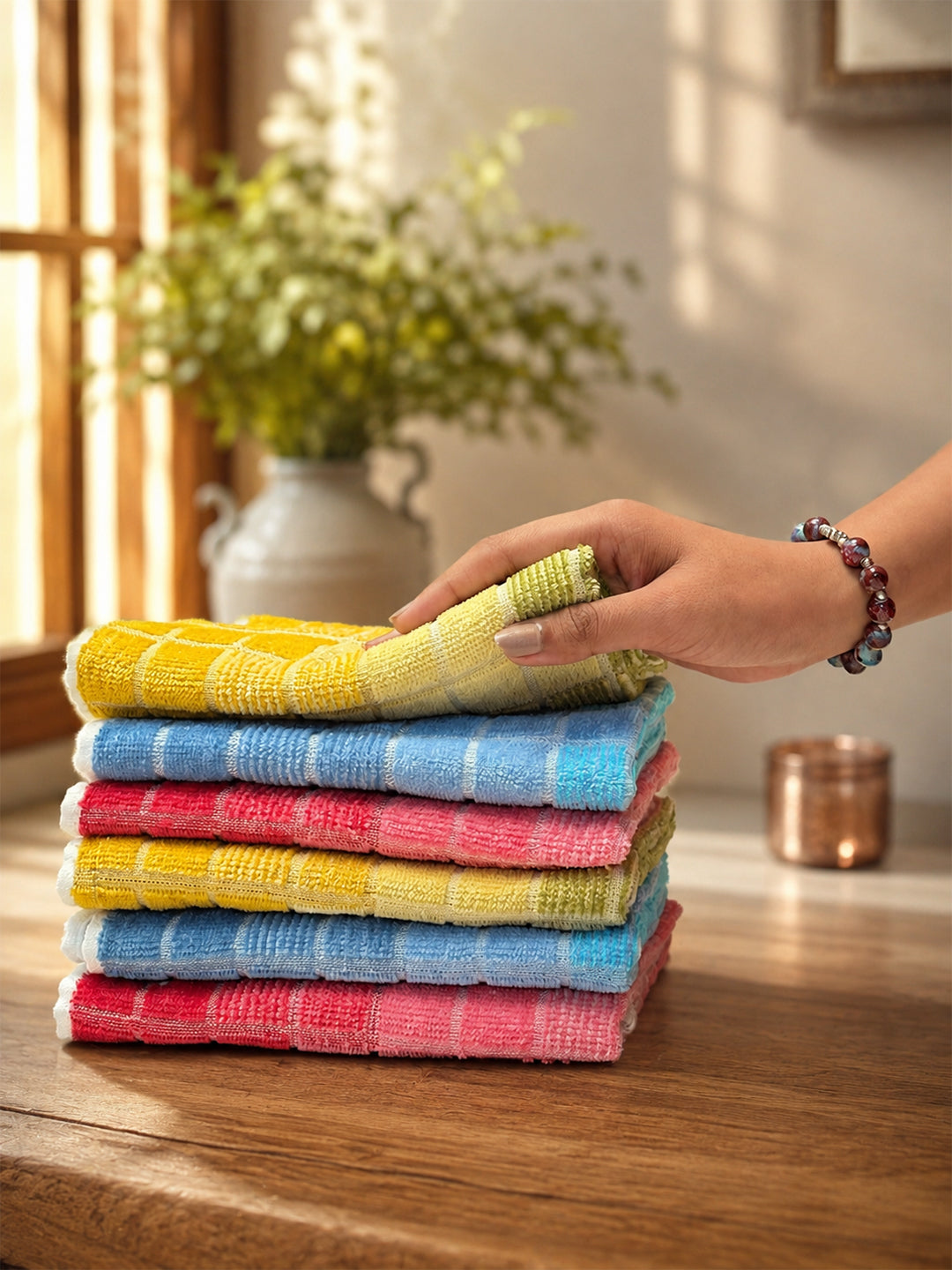 Weave & Decor Premium Hand Towel Gift Box – Set of 6