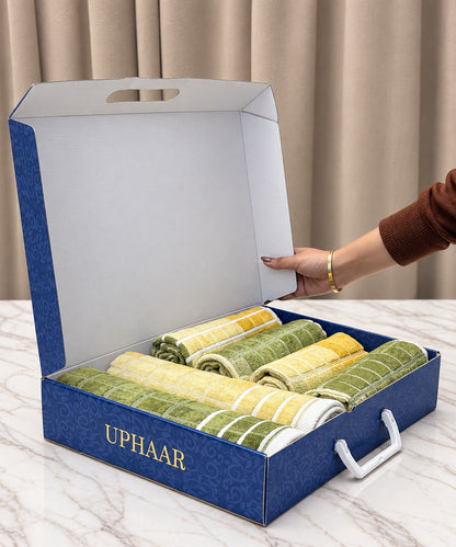 Weave & Decor Premium Hand Towel Gift Box – Set of 6