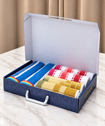 Weave & Decor Premium Hand Towel Gift Box – Set of 6