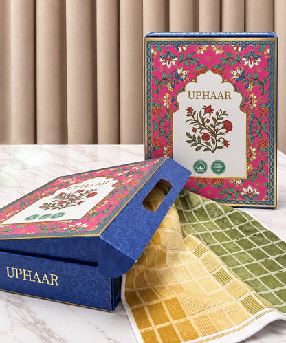 Weave & Decor Premium Hand Towel Gift Box – Set of 6