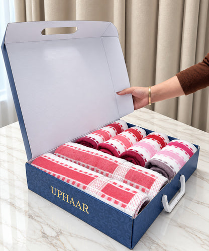 Weave & Decor Premium Hand Towel Gift Box – Set of 6