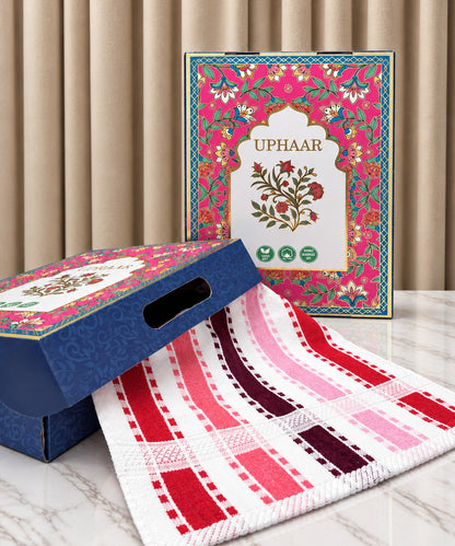 Weave & Decor Premium Hand Towel Gift Box – Set of 6