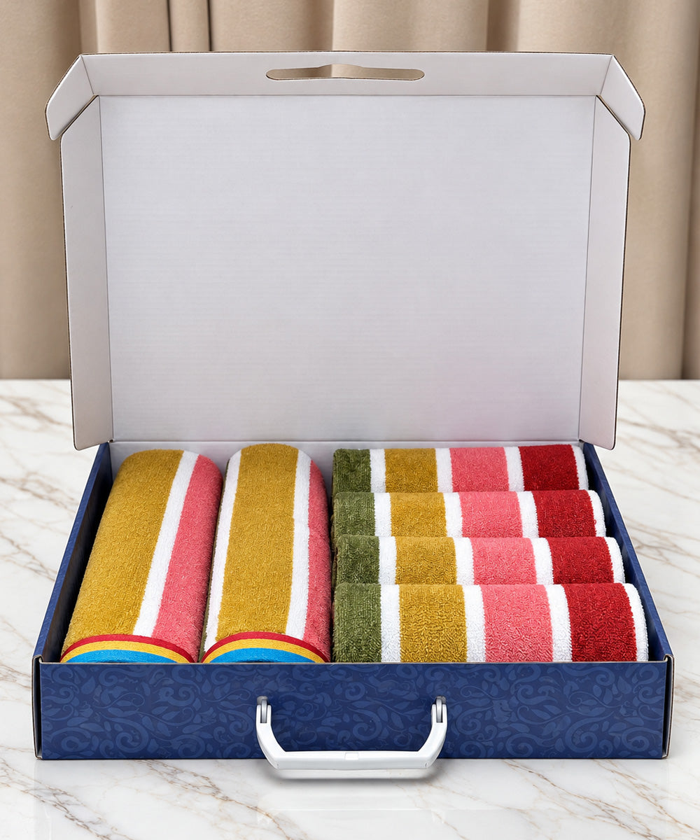 Weave & Decor Premium Hand Towel Gift Box – Set of 6