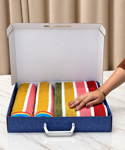 Weave & Decor Premium Hand Towel Gift Box – Set of 6
