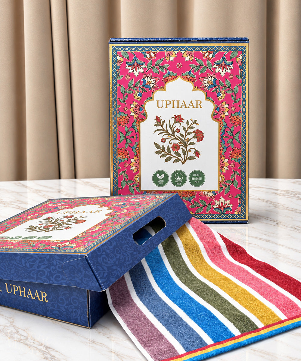 Weave & Decor Premium Hand Towel Gift Box – Set of 6