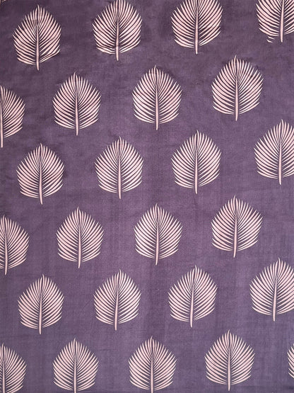 Twilight Leaves Fitted Bedsheet With Coordinate Pillow Cover