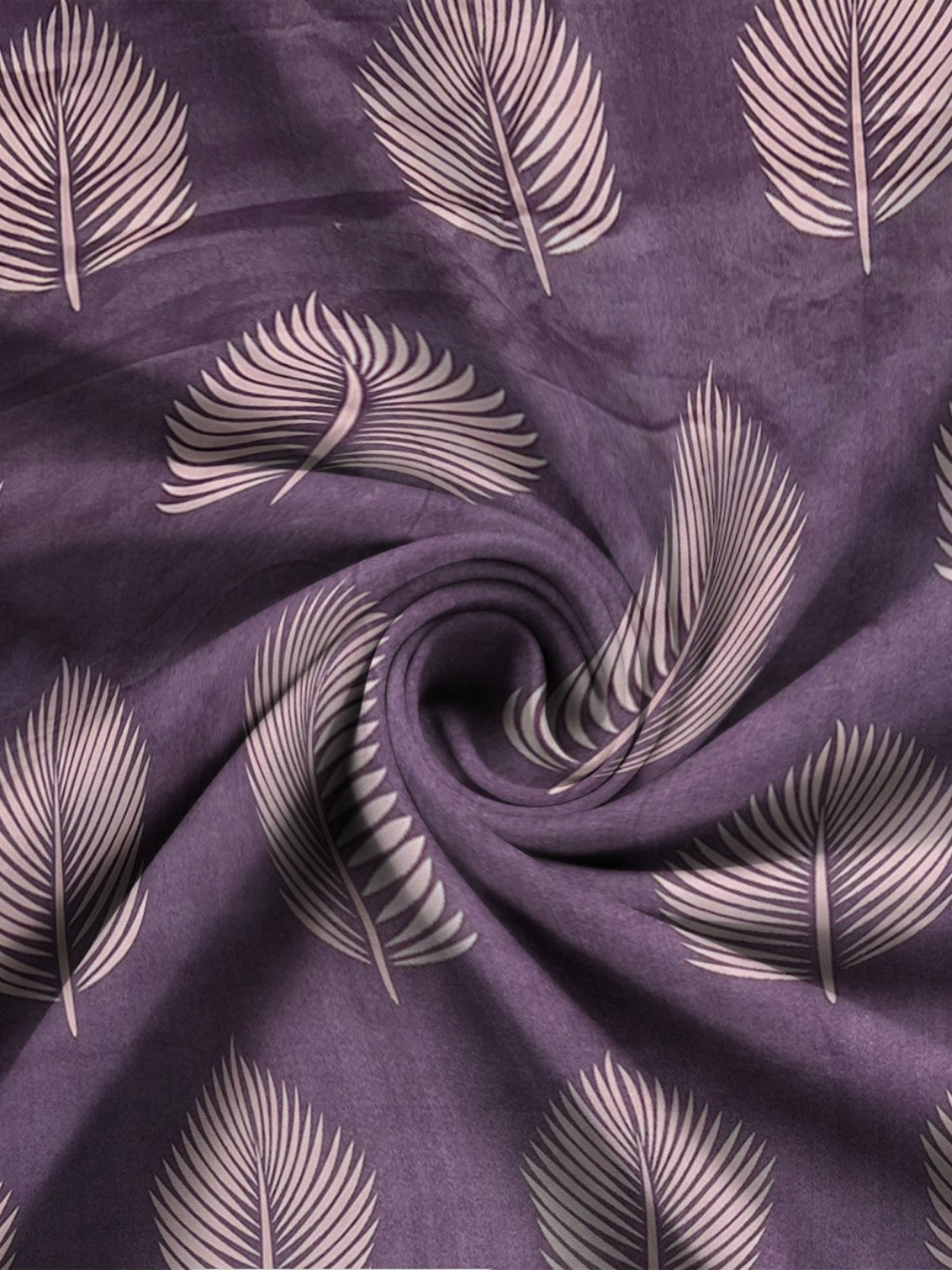 Twilight Leaves Fitted Bedsheet With Coordinate Pillow Cover