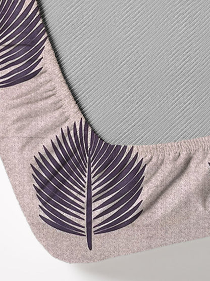 Earthy Elegance Single Fitted Bedsheet With 1 Coordinate Pillow Cover