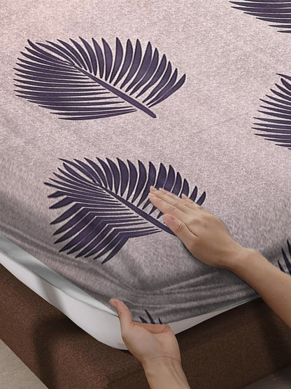 Earthy Elegance Single Fitted Bedsheet With 1 Coordinate Pillow Cover