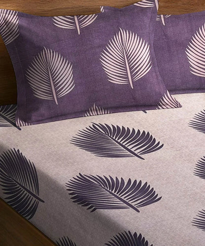 Earthy Elegance King Size Bedsheet With 2 Pillow Cover