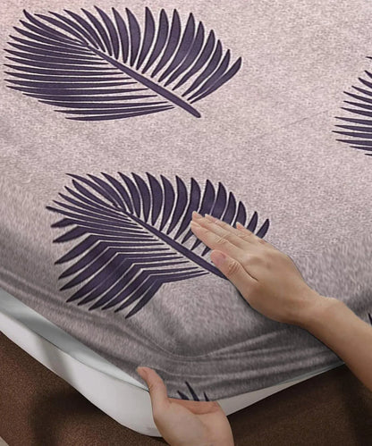 Earthy Elegance King Size Bedsheet With 2 Pillow Cover