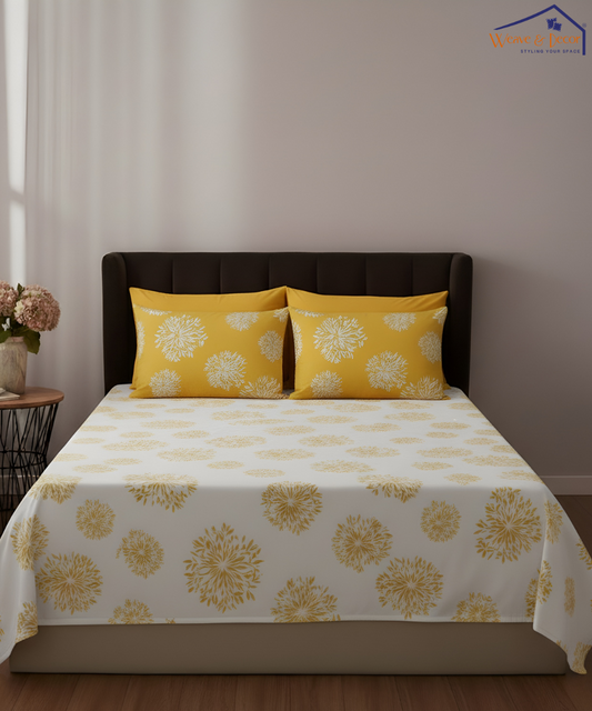  SINGLE BED SHEETS, SINGLE BEDSHEET WITH PILLOW COVER 