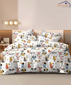 Puppy Pop Kids  Comforter Set With Bedsheet