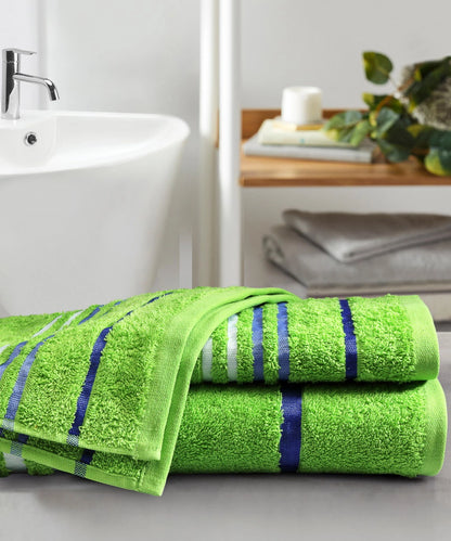 Weave & Decor Luxe Green Cotton Hand Towels Sets – Ultra Soft & Super Absorbent