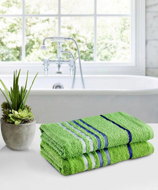 Weave & Decor Luxe Green Cotton Hand Towels Sets – Ultra Soft & Super Absorbent
