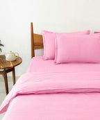 Light Pink Comforter Set with Bedsheet & Pillow Covers