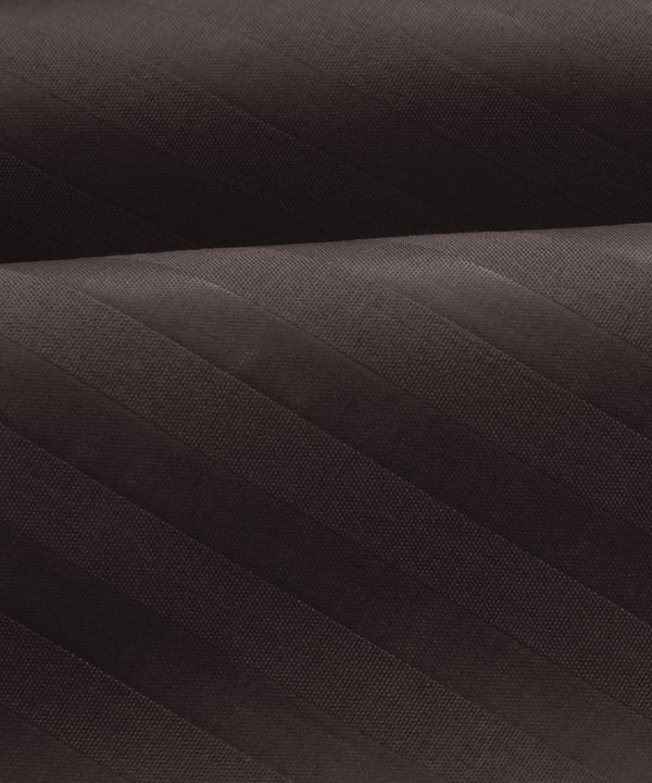Brown Satin Stripe Flat Bedsheet with Pillow Cover