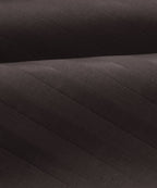 Brown Satin Stripe Flat Bedsheet with Pillow Cover