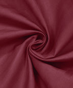 Maroon Satin Stripe Flat Bedsheet with Pillow Cover