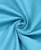 Sky Satin Stripe Flat Bedsheet with Pillow Cover