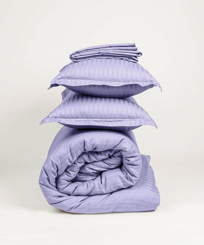 Lavender Comforter Set with Bedsheet & Pillow Covers