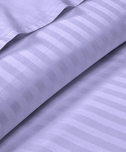 Lavender Satin Stripe Quilt / Blanket / Razai / Duvet Covers