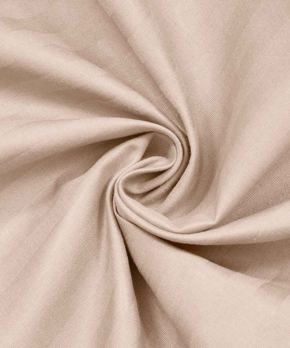 Cream Fitted Bedsheet With Pillow Cover