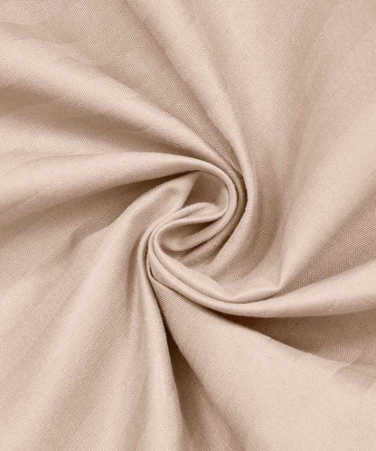 Cream Fitted Bedsheet With Pillow Cover