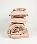 Cream Fitted Bedsheet With Pillow Cover