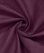 Wine Satin Stripe Flat Double Bedsheet With 2 Pillow Covers
