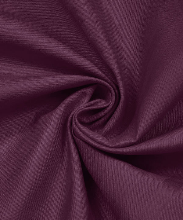Wine Satin Stripe Flat Bedsheet with Pillow Cover