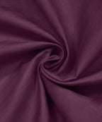 Wine Satin Stripe Flat Bedsheet with Pillow Cover